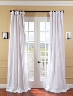 white faux silk taffeta curtains drapes luxurious affordable custom