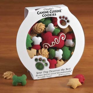 New Xmas Gourmet Santa Dog Treats Bones Cookies