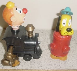 Vintage  Clown Train Comic Dog Wind Up Toys in Original Box Made