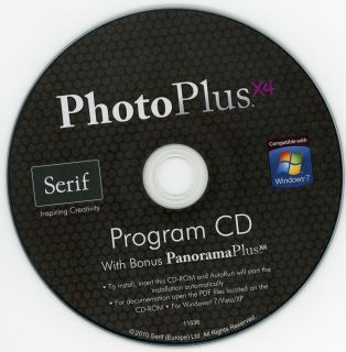 New Serif Photo Plus x4 with Panorama Plus x4 CD Manual