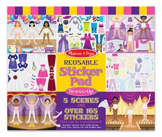  165 Reusable Stickers and 5 Scenes New Product Melissa and Doug
