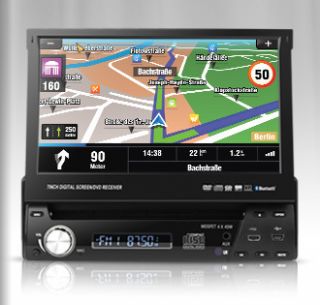  HD Screen Car DVD Player GPS Bluetooth iPod SD USB TV MP4 Avi