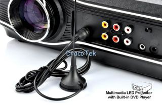  LED Projector with Built in DVD Player USB Port TV and AV Port