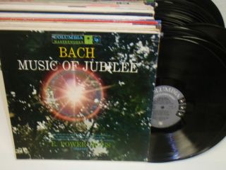 Power Biggs Bach Music of Jubilee LP Columbia ml 4435 6 Eye Vinyl