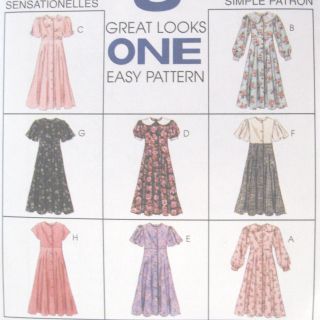 Girls Dress Pattern McCalls 8009 Easy New Size 7 8 10