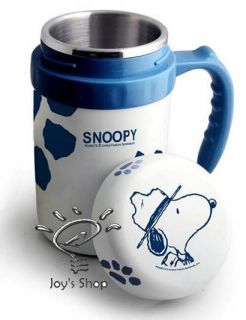   Snoopy Vacuum Thermal Bottle thermos flask Drink Mug cup lid 400ml