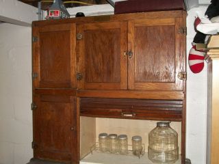 Antique Hoosier Cabinet Racks Glassware Stainless Shelf Pick Up Cent