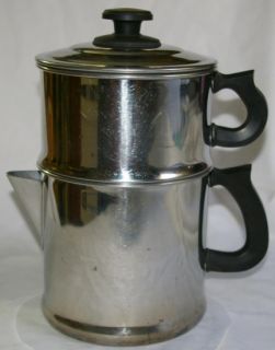 Vintage Lifetime 18 8 Stainless Steel Drip Coffee Maker
