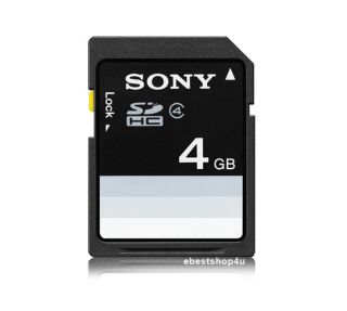 Pack Sony SF4N4 TQM 4GB SDHC Flash Memory Card for Cameras Notebooks