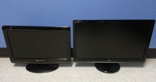 Salvage Lot   Dynex 19 LCD TV & Dell 23 LCD monitor   screens are