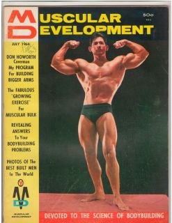 Muscular Development DON HOWORTH Bodybuilding Muscle Builder 7 64 July