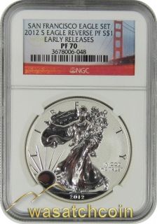  Anniversary Reverse Proof Silver Eagle from Set NGC PF70 Bridge
