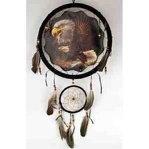 Large 13 Flying Eagle Dream Catcher Wall Decor