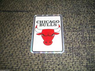 NBA Chicago Bulls Holographic Foil Decal/Sticker New HTF Michael