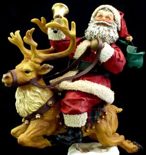  CLAUS on REINDEER / POSSIBLE DREAMS / EXTRA LARGE FIGURE / NO. 713058
