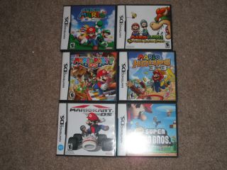 Nintendo DS Mario Case Lot Kart Party Hoops Cases Only