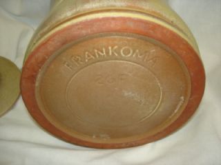 LRG Frankoma Pottery 26F Cookie Jar Canister Plainsman