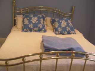 King Size Brass Bed Headboard and Footboard by Dresher