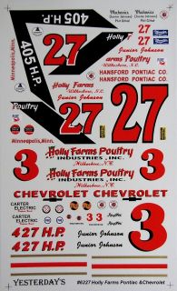 27 3 Junior Johnson 1962 63 Holley Farms Pontiac and Chevy
