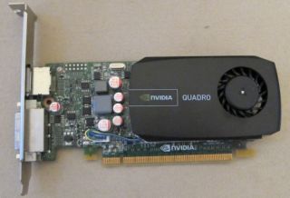  1GB nVidia Quadro 600 Professional Graphics Card, P/N 05YGHK, DVI + DP