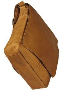 le donne leather vertical flap over shoulder bag