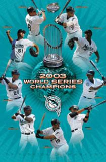 RARE Florida Marlins 2003 World Series Champions Poster