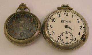Two Vintage Pocket Watches   Biltmore, Earl