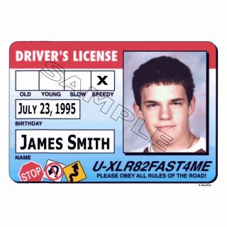 Drivers License Frame Edible Photo Cake® Image