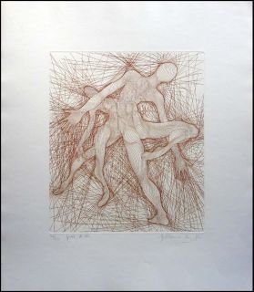 Guillaume Azoulay Passo Di Due Signed Etching Dance SUBMIT An OFFER