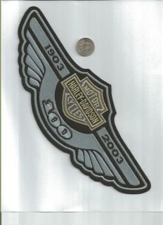 Harley Davidson 100th Anniversary Wing Patch XXXL