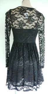 New Dotti Sexy Black Lace Dress Sz XS 6 Cocktail Party Formal with
