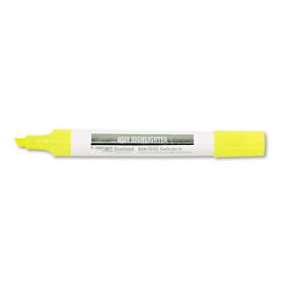 Eberhard Faber 4009 Highlighter, Chisel Tip, Fluorescent Yellow, 12/Pk