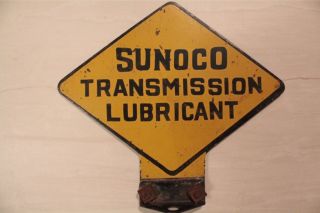  Sunoco Lubester Porcelain Sign WOW RARE