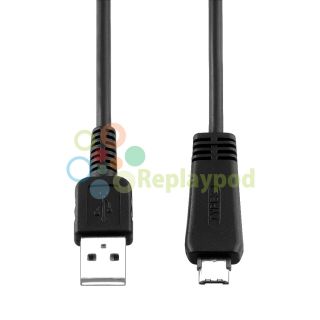 For Sony CyberShot DSC HX9V DSC TX10 Black USB Cable With Ferrite VMC