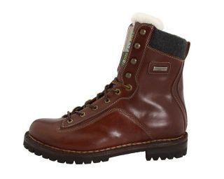 New Italy $1160 Dsquared2 Ankle Work Lace Up Brown Boots 41 8