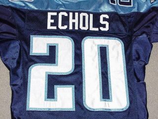 Mike Echols Game Worn Jersey 2003 Tennessee Titans Wisconsin