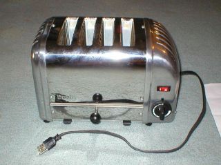Dualit Toaster, Model 4 BR/84, 4 Slice, Chrome   in good working