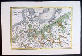 1750 Cellarius Antique Map of Germany Eastern Europe