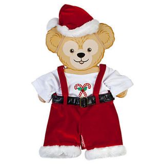 New Disney Parks Duffy Bear Plush 17 Christmas Holiday Santa Clothes