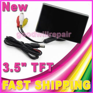 Mini 3 5 TFT LCD Car Rearview Reverse Monitor DVD VCR