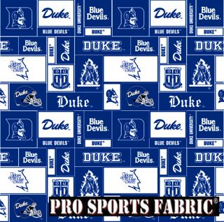 Duke University Blue Devils DU 12 V1 Ltd Fleece Fabric 60 Inches Wide
