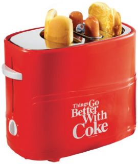 Nostalgia Electrics Coca Cola Series HDT600COKE Pop Up Hot Dog Toaster