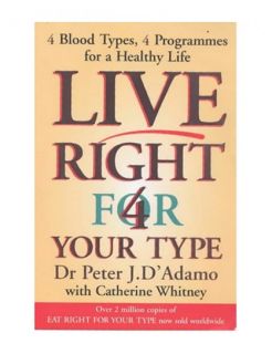 Live Right 4 Your Type Live Right for Your Ty Catherine Whitney