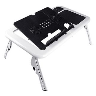 New Laptop USB Folding Table w 2 Cooling Fan Mouse Pad