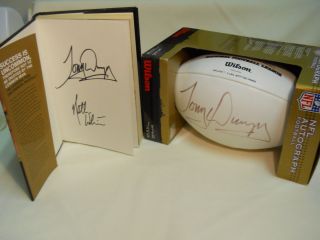 Autographed Tony Dungy Football Signed Book Original Owner Great Gift