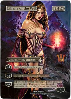 Foil Altered Art Sexy Liliana of The Veil Innistrad MTG Free Gift