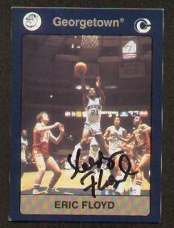 Eric Floyd Signed Georgetown Collegiate Collection Card