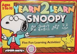 edutainment software for kids ages 3 to 10 hosted by snoopy and the
