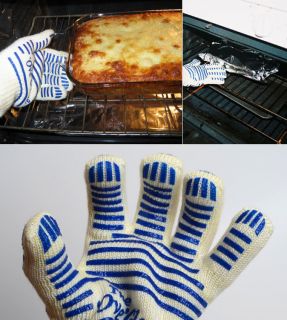 Made of NOMEX and KEVLAR material, the Ove Glove oven mitt increases