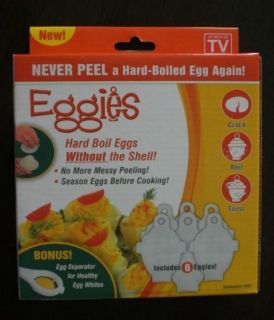 Eggies Hard Boil Egg Cooker System as Seen on TV New in Box